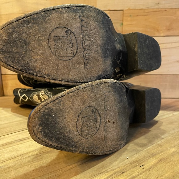 Rockin’ Leather python exotic skin Cowboy boots. Size 12D. - Picture 2 of 6